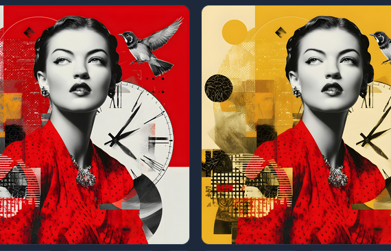 Collage Lenticular pattern image