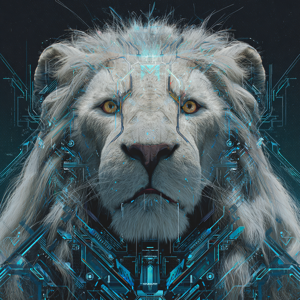 Cyberpunk Lion