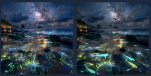 Glowing Beach
