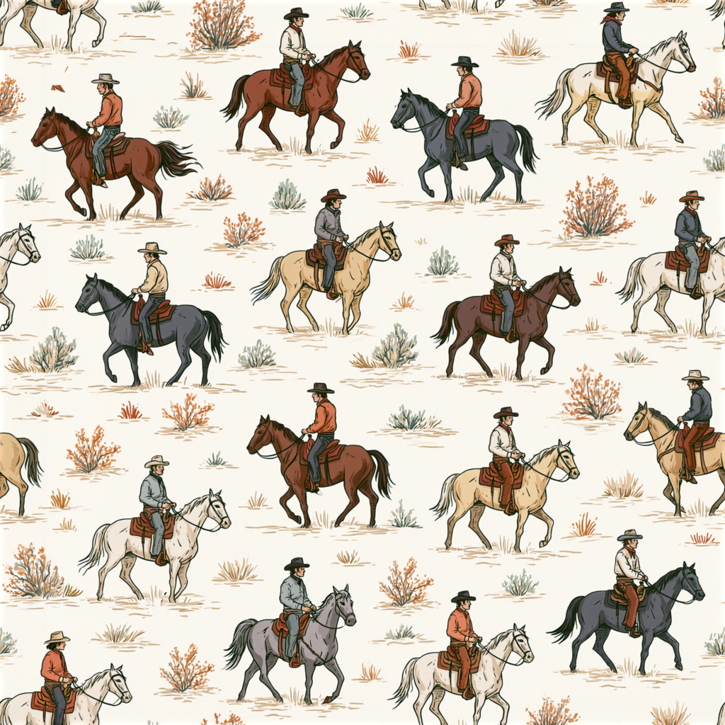 Cowboys Riding