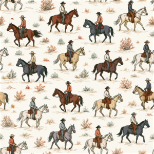 Cowboys Riding