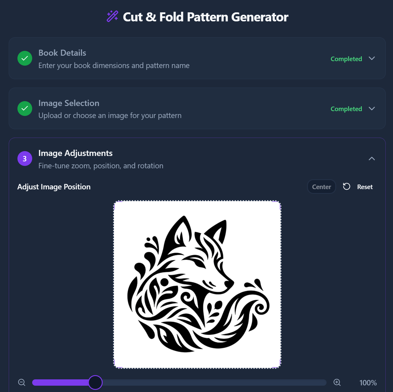 SmartFold Cut & Fold Generator